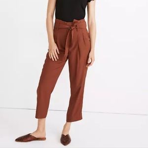 Madewell High Rise Paper Bag Pant